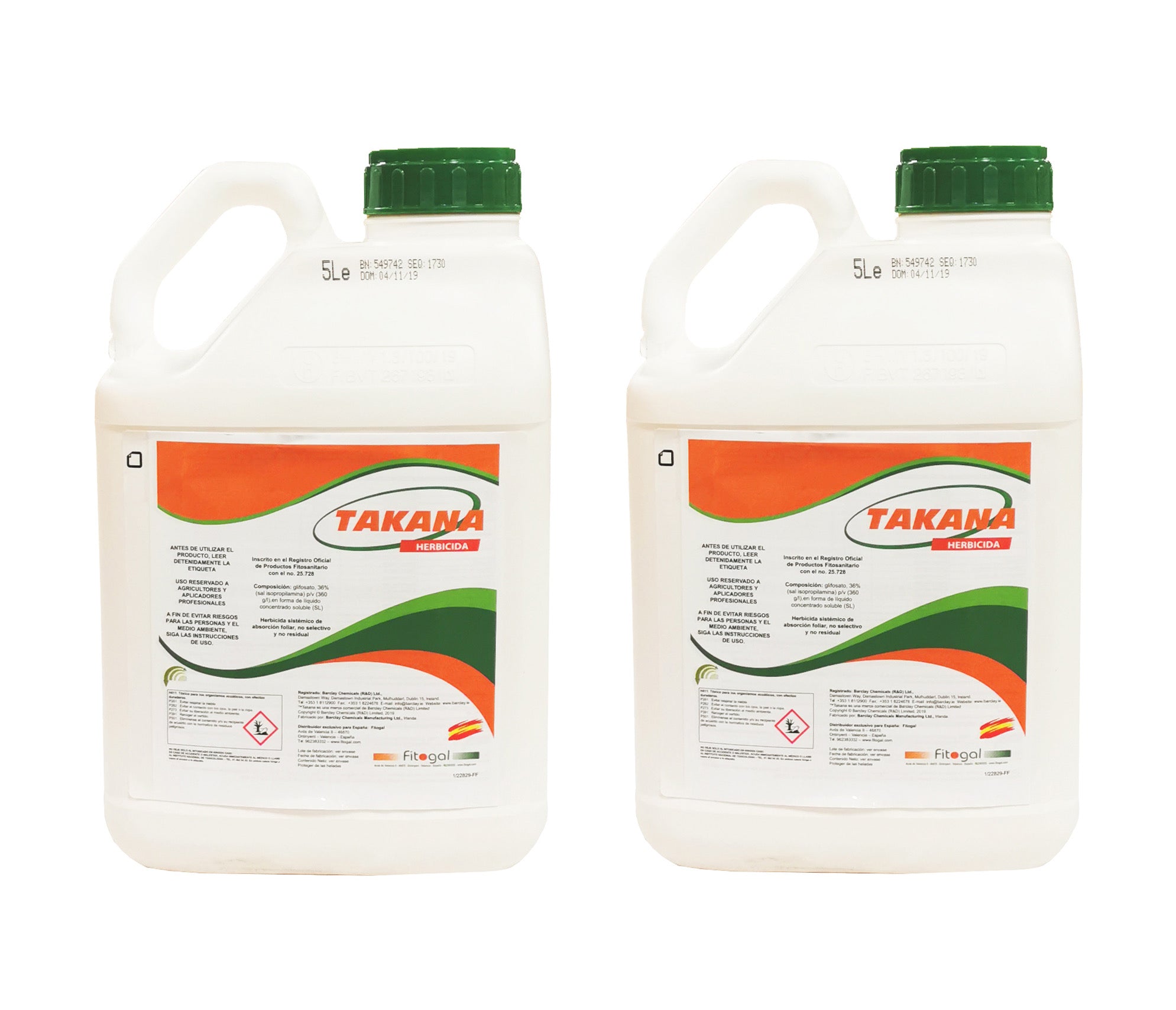 Désherbant Takana 2X5L pour mauvaises herbes